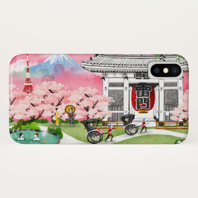 Capa Para iPhone, Case-Mate Cena de Japão (Verso (Horizontal))