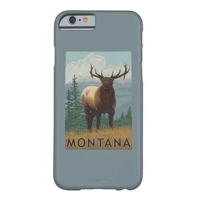 Capa Para iPhone, Case-Mate Cena de MontanaElk (Verso)