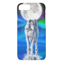 Capa Para iPhone Da Case-Mate Cena de Vida Selvagem Ártica do Lobo Branco e Auro