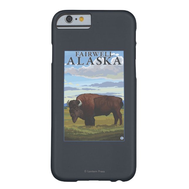 Capa Para iPhone, Case-Mate Cena do bisonte - Fairwell, Alaska (Verso)