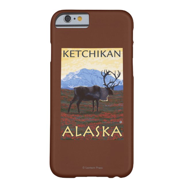 Capa Para iPhone, Case-Mate Cena do caribu - Ketchikan, Alaska (Verso)
