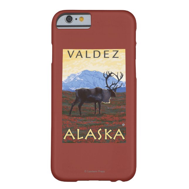 Capa Para iPhone, Case-Mate Cena do caribu - Valdez, Alaska (Verso)