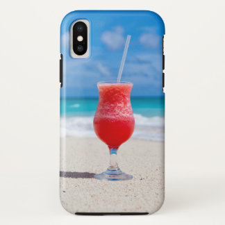 Capa Para iPhone Da Case-Mate Cena tropical da praia com bebida misturada