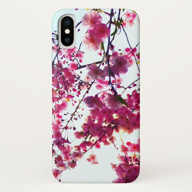 Capa Para iPhone, Case-Mate Cerejeira rosa floresce (Verso)