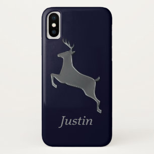 Capa Para iPhone X Cervos de prata personalizados