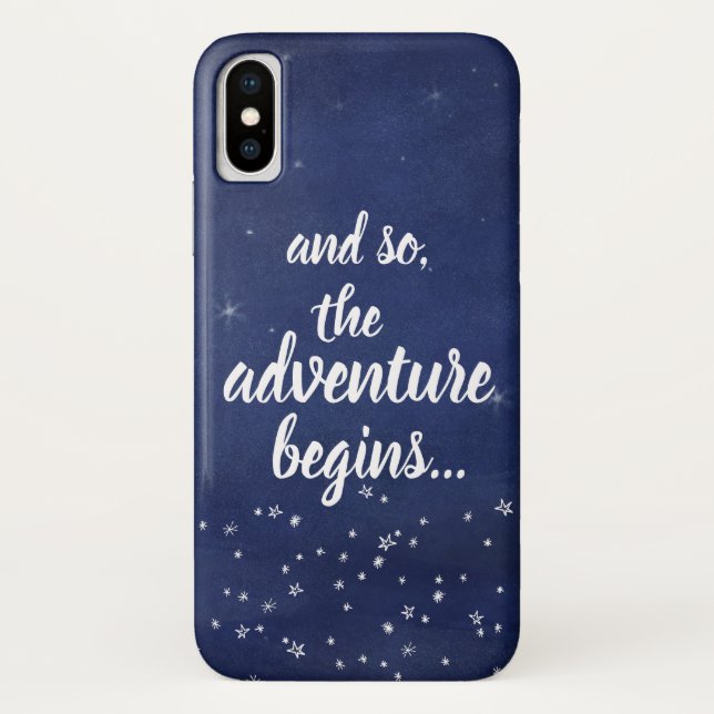 Capa Para iPhone, Case-Mate Céu Azul e Branco E assim começa a aventura (Verso)