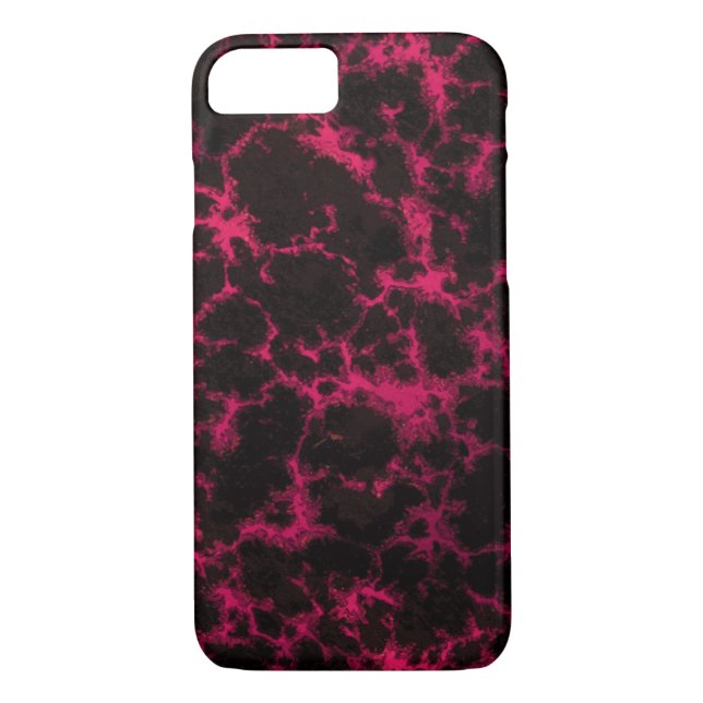 Capa Para iPhone, Case-Mate Chama rosa e preta vibrante (Verso)
