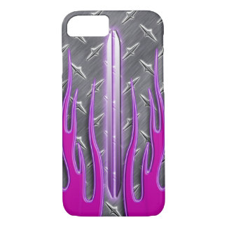 Capa iPhone 8/ 7 Chamas Quentes Rosa Quentes Diamondplate