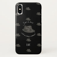 Chapéu personalizado para Leonard (preto)