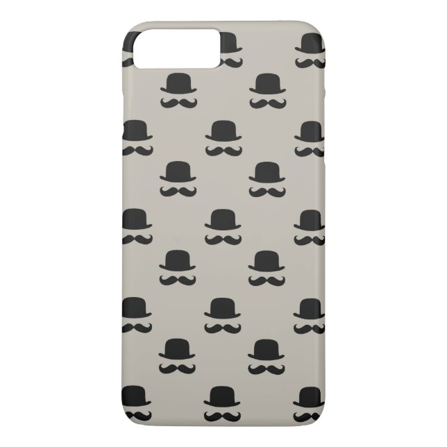 Capa Para iPhone, Case-Mate Chapéus e bigodes do hipster (Verso)