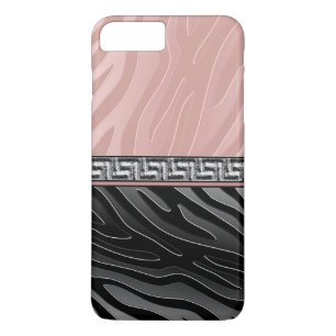 Capa Para iPhone Da Case-Mate Chave preto e branco cor-de-rosa do grego da