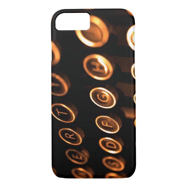 Capa Para iPhone, Case-Mate Chaves de máquina de escrever antigas (Verso)