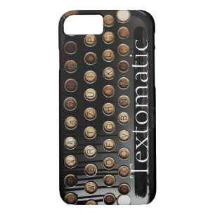 Capa iPhone 8/ 7 Chaves de máquina de escrever engraçadas manchadas