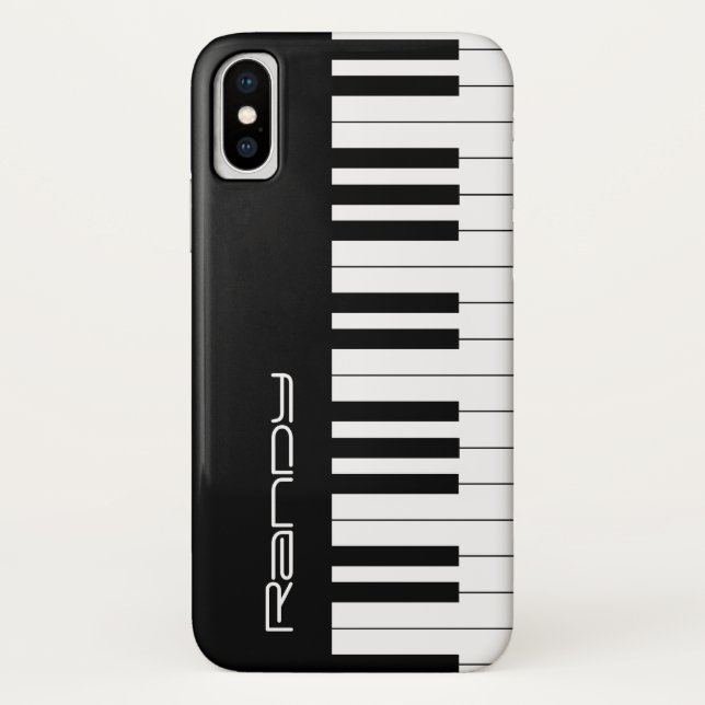 Capa Para iPhone, Case-Mate Chaves para Piano Pretas e Brancas | Presentes par (Verso)