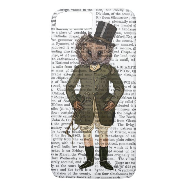 Capa Para iPhone, Case-Mate Cheio de cavaleiro Hedgehog (Verso)
