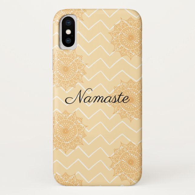 Capa Para iPhone, Case-Mate Chevron e Ornamentado Patterno Namaste (Verso)