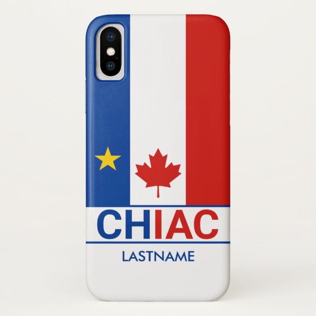 Capa Para iPhone, Case-Mate Chiac Acade Canadian Flag Personalize (Verso)