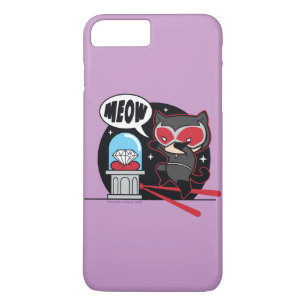 Capa iPhone 8 Plus/7 Plus Chibi CatWomen Roubando Um Diamante