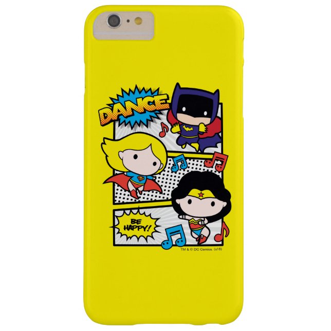 Capa Para iPhone, Case-Mate Chibi Heroes Dançando (Verso)