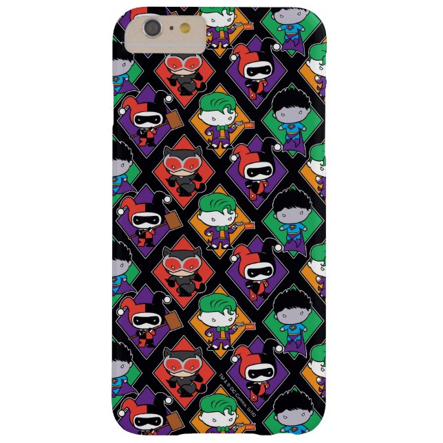 Capa Para iPhone, Case-Mate Chibi Justice League Villain Pattern (Verso)