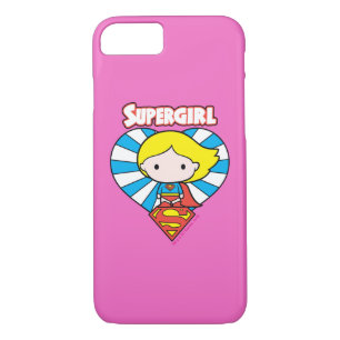Capa Para iPhone Da Case-Mate Chibi Supergirl Starburst Heart and Logo