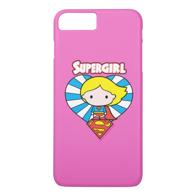 Capa Para iPhone, Case-Mate Chibi Supergirl Starburst Heart and Logo (Verso)
