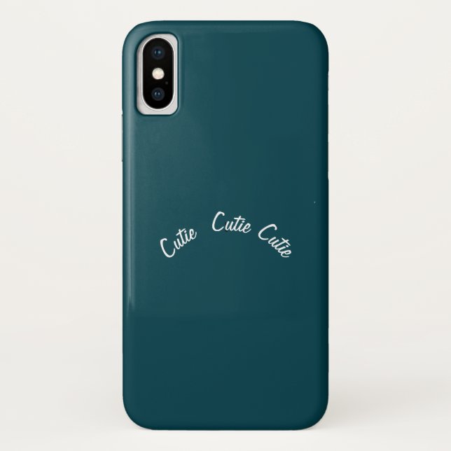 Capa Para iPhone, Case-Mate Chic Blue Teal Elegante (Verso)