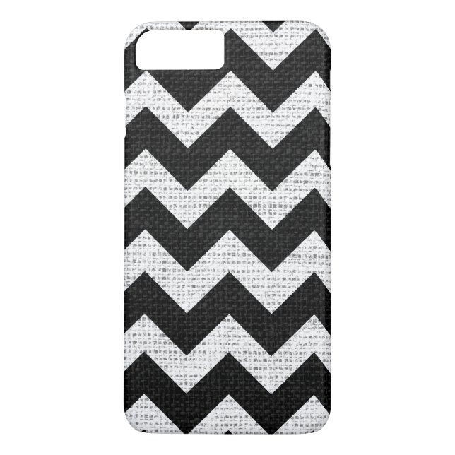 Capa Para iPhone, Case-Mate Chic Chevron Burlap Rustic #45 (Verso)
