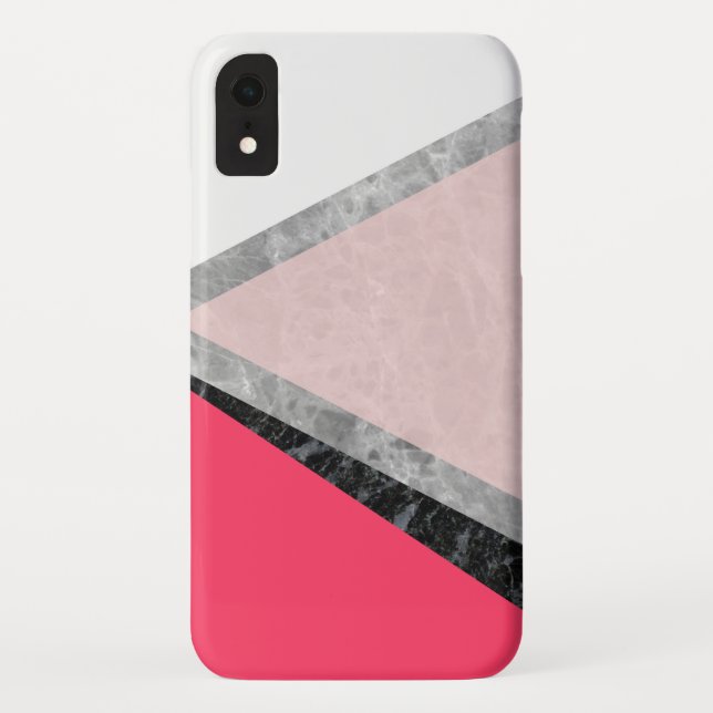 Capa Para iPhone, Case-Mate Chic Marble Geométrico em Camadas (Verso)