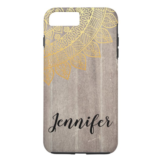 Capa Para iPhone, Case-Mate Chic Tribal Patterno preto (Verso)