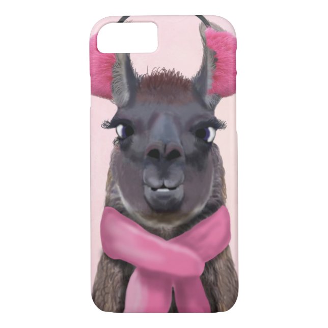 Capa Para iPhone, Case-Mate Chilly Llama Pink (Verso)
