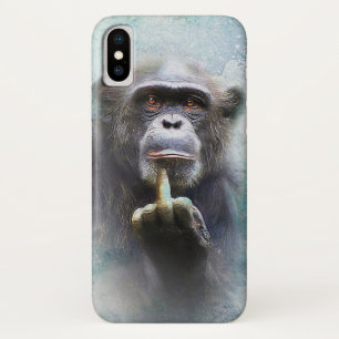 Capa Para iPhone Da Case-Mate Chimpanzé-do-meio chimpanzé engraçado ofensivo