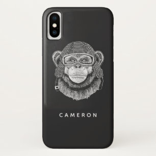 Capa Para iPhone Da Case-Mate Chimpanzee Motorcycle Rider   Adicione seu nome