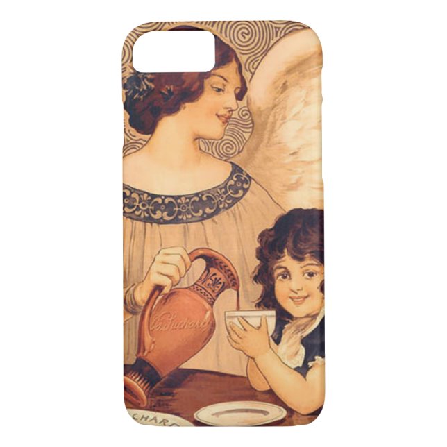 Capa Para iPhone, Case-Mate Chocolate Angel French Antiguado (Verso)