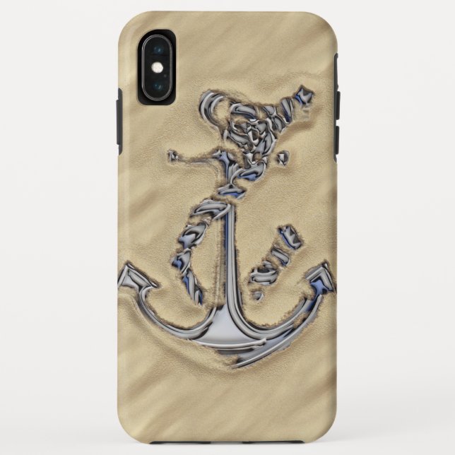 Capa Para iPhone, Case-Mate Chrome Rope Anchor na Praia (Verso)