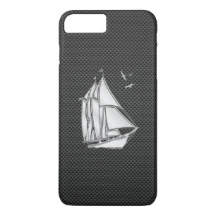 Capa Para iPhone Da Case-Mate Chrome Semelhante a Navio de vela com fibra de car