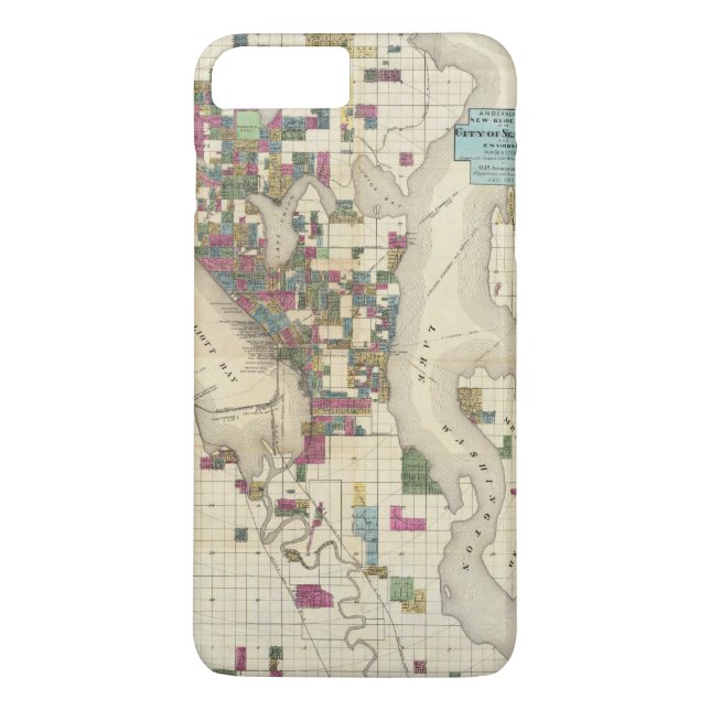Capa Para iPhone, Case-Mate Cidade de Seattle e de arrabaldes (Verso)