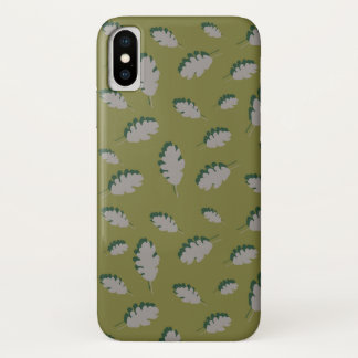 Capa Para iPhone Da Case-Mate Cinza de guacomole de folha de carvalho