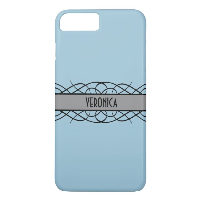 Capa Para iPhone, Case-Mate Cinza Deco Flourish (Verso)