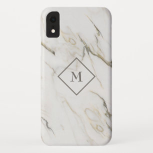 Capa Para iPhone Da Case-Mate Cinza E Pedra Branca De Marble