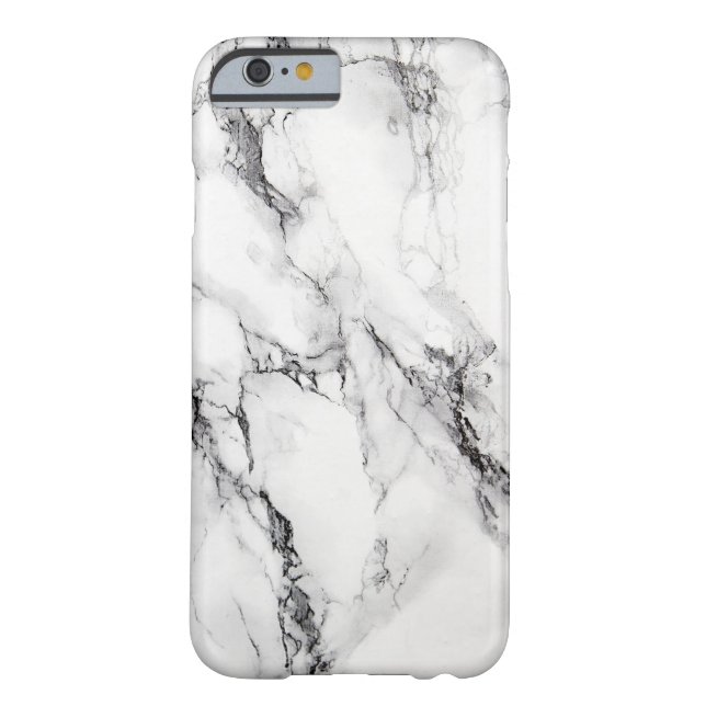 Capa Para iPhone, Case-Mate Cinza Marble Stone Black Crack (Verso)
