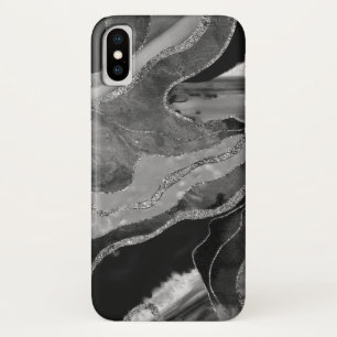 Capa Para iPhone Da Case-Mate Cinza Negra Marble Branco Agate Silver Gliter #1