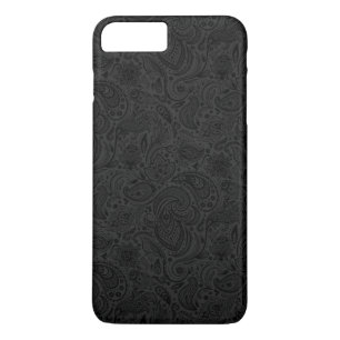 Capa Para iPhone Da Case-Mate Cinza Preta Sobre Escuro - Paisley Damask Lace 2
