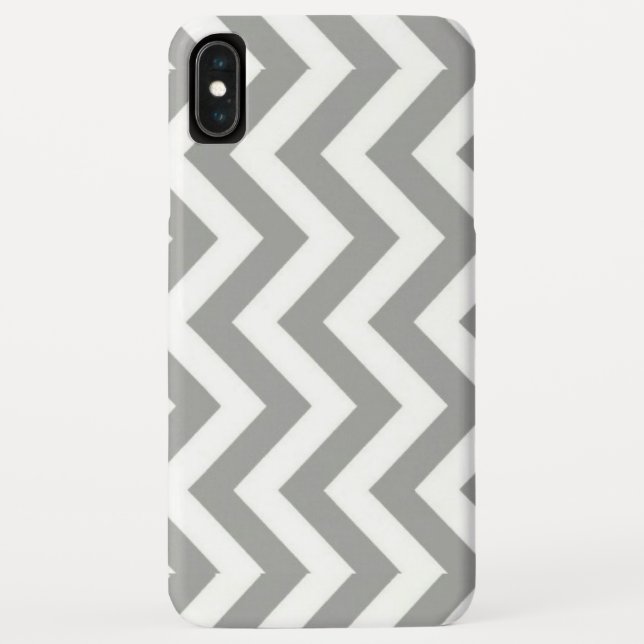 Capa Para iPhone, Case-Mate Cinza White Chevron (Verso)
