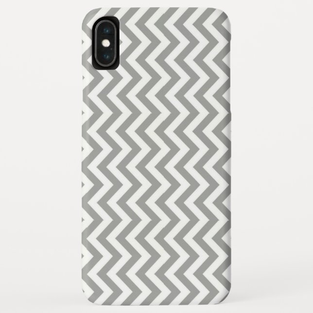 Capa Para iPhone, Case-Mate Cinza White Chevron (Verso)