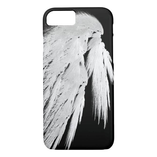 Capa Para iPhone, Case-Mate CINZAS ANGEL WINGS Tocadas Penas à Esquerda Person (Verso)