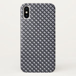 Capa Para iPhone Da Case-Mate Cinzas de metal, aspecto metálico, grelha estendid<br><div class="desc">Grade geométrica de efeito 3d,  com um aspecto metálico,  em cor de metal</div>