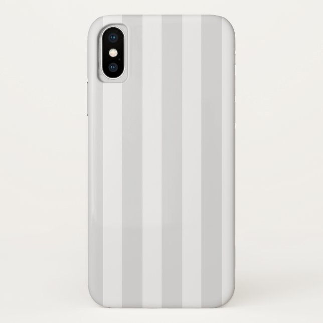 Capa Para iPhone, Case-Mate Cinzas leves e faixas brancas de doces (Verso)