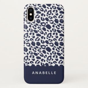 Capa Para iPhone Da Case-Mate Cinzas pálidas modernas e impressões de leopardo d