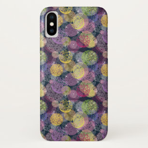 Capa Para iPhone X Círculo bonito abstrato das bolinhas